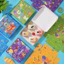 24 Pcs Purim Hamentaschen Cookies Box Shortbread Gift Boxes Basket Happy Purim Boxes for Event Home School Office Mom Dad Friends Gift Box Jewish Party Decorations