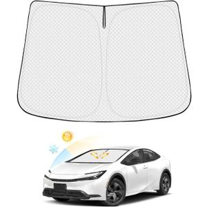 Windshield Sun Shade for Toyota Prius 2023-2024 2025 Accessories Thicken 6-Layer Front Window Sunshade Cover Sun Visor Protector Foldable Block UV Rays Keep Vehicle Cool