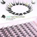 Manga Lash Clusters with Spikes Bunny Wispy Eyelash Clusters with Bottom Lashes 10-16MM Anime Cluster Eyelash Extensions Thin Band Fairy Individual Lashes CD Curl Spiky Lash Extensions Daily Wear