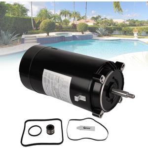 UST1152 Swimming Pool Pump Motor and Seal Kit 1.5 HP Compatible with Hayward Super SP2610X15, Super II, Max Flow, Jacuzzi Magnum Pumps, ST1152 1-1/2 HP C-Face Pool Motor