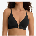 Racerback Bras with Metal Magnetic Front Closure - S-XL Wireless for Women No Underwire Seamless Supportive Bralettes L
