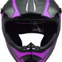 Adult 4 Wheeler Helmet, Motocross Helmet DOT/FMVSS-218 Certification Comfortable and Breathable Full Helmets for Locomotives Used in All Seasons, Large