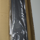 Luces de pared modernas y largas de 24 pulgadas para exteriores, para el hogar, apliques LED de pared para exteriores, juego de dos, luz grande para porche delantero, lmpara de pared (Diseo moderno de sombras negras)