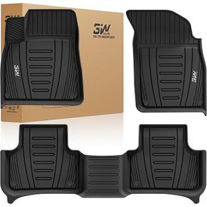 3W Floor Mats for Audi Q7/SQ7 2017-2026 & Q8 2019-2026, 4M TPE
All-Weather Custom Fit Liner Covers 1st & 2nd Row Full Set, Handles Mud & Spills, Not For Q8 E-Tron Models
