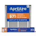 AprilAire 413 Replacement Filter for AprilAire Whole House Air Purifiers - MERV 13, Healthy Home Allergy, 16x25x4 Air Filter (Pack of 2)