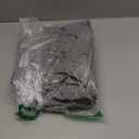 Rally Home Goods Indoor Outdoor Patio Round Fitted Vinyl Tablecloth, Flannel Backing, Elastic Edge, Waterproof Wipeable Plastic Cover in Solid Gray Color for 5-Seat Table of 36-42 Diameter