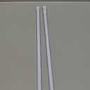 AIZESI 2PCS White Tension Rod 16.5 to 28 Inch, Adjustable Spring Curtain Rod No Drilling, Spring Tension Rods for Window DIY Projects Cupboard Wardrobe Small Curtain Rods Short Tension Rod
