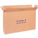 Boxes Fast BF22616FPFOL Flat Screen TV Cardboard Moving and Shipping Box, Fits 19-22, Kraft (Pack of 5)