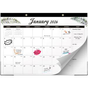 OcePor Calendar,Calendar Chore Chart, Calendars Wall and Desk Mountable, Great for Family Planner,Task
