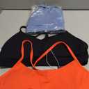Padded Y-Back Sports Bra for Women - Racerback Low Impact Spaghetti Strap for Yoga Workout Top, L