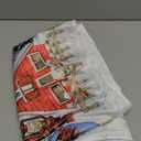 Horaldaily Christmas Tablecloth 6084 Inch Oval, Winter Snowman House Christmas Trees White Washable Table Cover for Party Picnic Dinner Decor