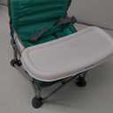 Summer by Bright Starts Pop 'N Sit Portable Booster Chair, Floor Seat, Indoor/Outdoor Use, Compact Fold, Teal, 6 Mos - 3 Yrs (Teal & Gray)