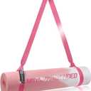 A AZURELIFE [MAT NOT Included] Yoga Mat Sling, Yoga Mat Straps for Carrying, Easy-Cinch Yoga Mat Holder Strap (Pink)