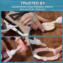 2 x BERIOVE Glass Glue Adhesive Repair: Clear Super Gel Fast Dried Waterproof for Plastic, Ceramic, Jewelry, Nail, Wood & Shoe 35g