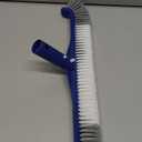 POOLAZA Pool Brush, 17.5'' Pool Brush Head for Inground Pools & Above-Ground Pools, Durable Pool Scrub Brush Fit Standard Pool Pole, Enhanced Pool Brushes for Cleaning Pool Walls with Curved Ends