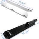 Burner and 5 Heat Plates Replacement for Nexgrill, Jenn Air 720-0061, 720-0062, 720-0063, 720-0099, 720-0100, 720-0101, 720-0138, 720-0139, 720-0141, 720-0142,720-0165,720-0171 Gas Grill