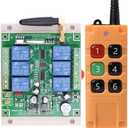 300m DC12V 24V 36V 6CH 6 CH Industrial Wireless Remote Control LED Light Switch Relay Output Radio RF Transmitter 433 MHz Wireless Remote Control LED Light Switch Relay