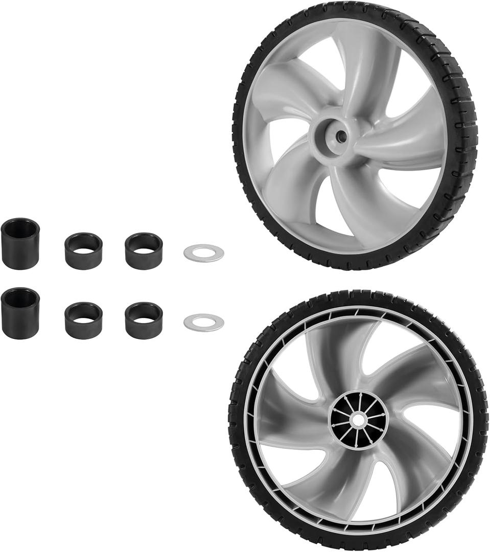 12 Inch Rear Wheel Replacement Arnold 490-324-0002 Lawn Mower Rear Wheels 12x1.75" Plastic Wheel Compatible with Craftman Push Mower Walk Behind Mowers Wagon Wheel 2 Pack
