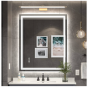 30x36 Inch Led Mirror for Bathroom with Front Light and Backlit, Bathroom Mirror with Led Lights, Vanity Mirror with Lights for Wall, Anti-Fog, Dimmable, Memory Function, Tempered Glass