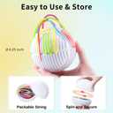 Mombella Fidget Toys for 36 Months+, Autism Sensory Toys for Kids Adults, 3D DIY Sensory Ball with Silicone Strings to Explore Open-Ended Play, Thinking, Calming, Reduce Stress, Anxiety, ADHD