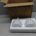 Bathroom Light Fixtures, 2-Light Gold Vanity Light Fixtures with White Tulip Glass Shades, Bathroom Lighting Fixtures Over Mirror for Bedroom, Living Room & Hallway (Bulbs Not Included)
