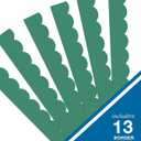 2 x Carson Dellosa Grow Together 39Ft of Jade Green Bulletin Board Borders, 13 Strips of Scalloped Trim for Rolling Whiteboard, Posterboard, St Patricks Day, Christmas Decorations, and Classroom Decor