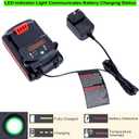 LCS1620B Replacement for Black and Decker 20V Lithium Battery Charger, Compatible with Black and Decker 12V and 20V MAX Battery LBXR20