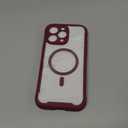 Miracase for iPhone 16 Pro Max Case 6.9'', [Bubble Free] Full-Body Bumper Phone case with Built-in Full Glass Screen &Lens Protector,Compatible with MagSafe,Drop Proof 16 Pro Max Cover,Plum