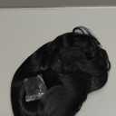 ANOGOL Hair Cap+Short Black Curly Wigs with Middle Part for Women Synthetic Wig Black Anime Wigs Princess Cosplay Wig for Halloween Party Christmas Costume (1 Count (Pack of 1))