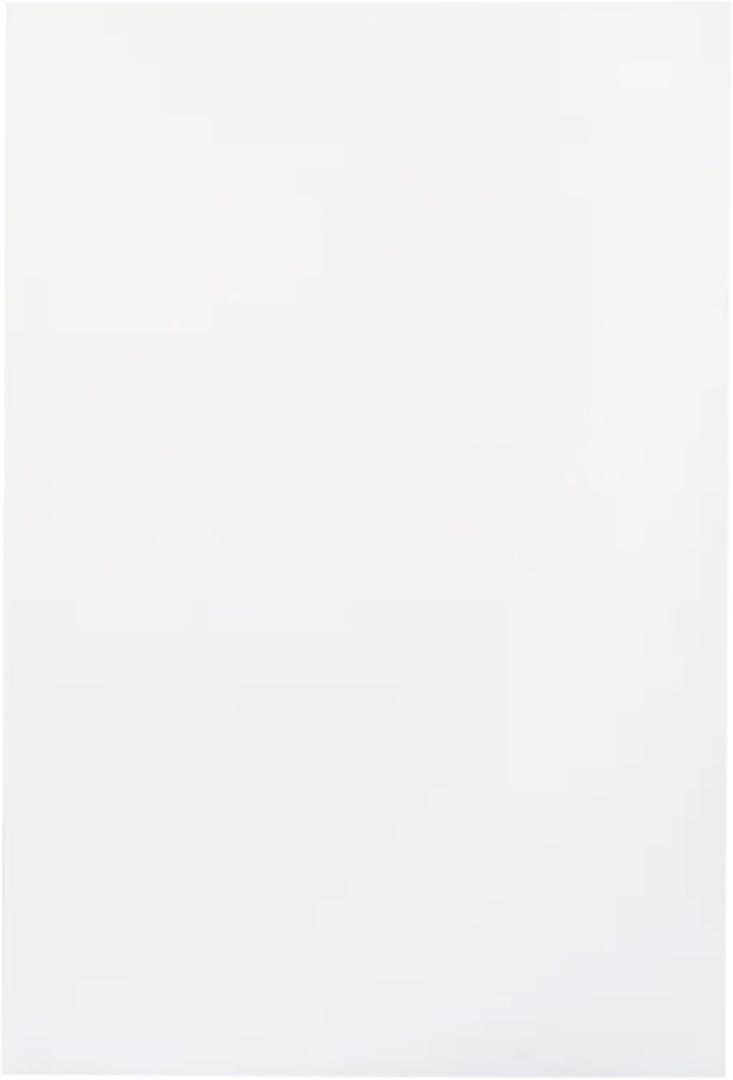 School Smart Folding Bristol Board, 12 x 18 Inches, White, Pack of 100
