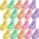 Colarr 20 Pack Coloring Plastic Magazine Holders 5 Light Colors Magazine Storage Box File Organizer Folder Book Bin for Desk Desktop Document Organizer for Office Classroom