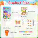 Cinrobiye 72 Pcs Butterfly Party Favors, Butterfly Insects Coloring Books with Crayons, Spring Birthday Goodie Bag Fillers, DIY Craft Kit Stickers Tattoos Stampers for Circus Fairy Bug Parties