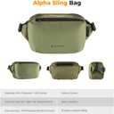 K&F CONCEPT Camera Sling Bag Crossbody Bag Waterproof Camera Shoulder Backpack DSLR/SLR/Mirrorless Camera Case