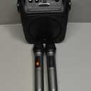 Karaoke Machine, Portable Bluetooth Speaker with 2 Wireless Microphones for Adults & Kids with Lights, Karaoke Microphone with PA System Supports USB/TF/REC/FM/AUX for Home Party Home System Packages