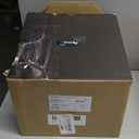 PERMO Industrial Black Wall Sconce with On/Off Switch and Funnel Flared Clear Glass Shade for Living Room Bathroom Bedroom