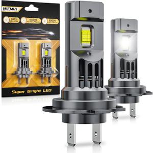 Bulbs, Real 1:1 Halogen Mini Size with Fan, 6500K Cool White, No Adapter Needed Plug-N-Play, Pack of 2, Interior Off Road Lights