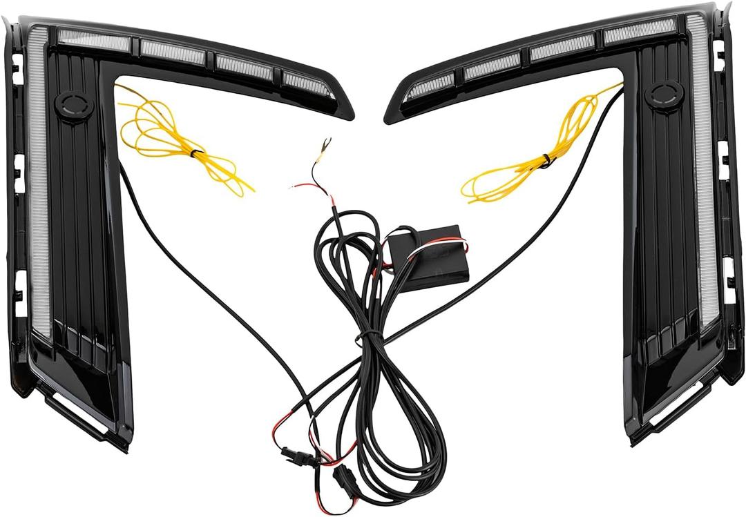 LED Daytime Running Light Compatible with 2023-2024Honda CR-V CRV,Running Driving Light Turn Signal Fog Lamp Driver Left and Passenger Right Side