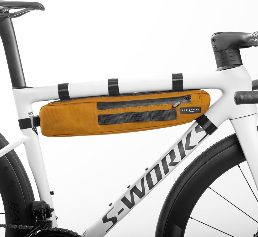 ALMSTHRE Bike Frame Bag | Weather-Resistant, Waterproof Zippers & Dual-Sided Access for Road, MTB, and Ebike Frames