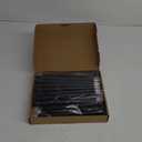 Treela 36 Pieces Flameless Taper Candles 11 Inch Flickering Faux LED Battery Operated Electric Fake Candles for Christmas Halloween Birthday Wedding Party Supplies(Black)