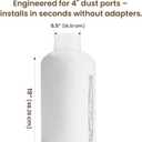 Dust Collection Bag Compatible with Dewalt Planer 70399 DW735 DW734, featuring 4" Port 30 Micron Dust Collector Filter & 4" Key Hose Clamp All 4" OD Woodworking Machines.