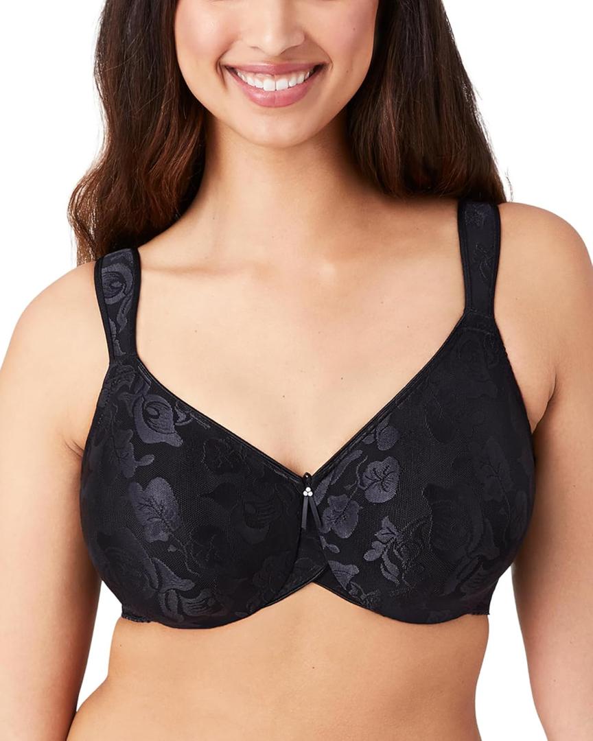 Wacoal Women's Awareness Full Figure Underwire Bra (36D, Black)