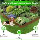 Corrugated Garden Edging,6"40Ft Pre-Rusted Landscape Edging & Lawn Edging Border,Metal Garden Border for Flower Beds,Garden,Lawn,Raised Beds & Tree Surrounds