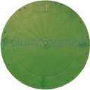 TUF-Tite 24" Heavy Duty Flat Riser Lid for TUF-Tite Risers or Corrugated Pipe Risers, Green