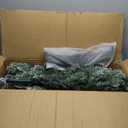 Homde Pencil Christmas Tree 6 Foot Pre-Lit Artificial Christmas Tree with Flocked Snow Pine Cone 160 Warm White Lights Holiday Decor (5ft 11in)