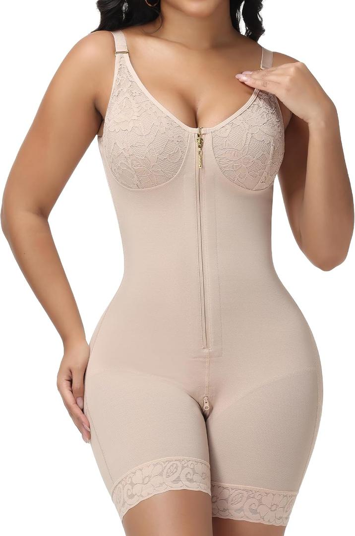 SHAPSHE Fajas Colombianas Cinturillas Reductora y Moldeadora Curvy Faja Hip Lifting Shapewear Body Shaper Abdominal Tummy Control Compression Garment Invisibles for Women TAN 3X-Large