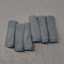 6-Pack Baby Washcloths - Soft Absorbent Viscose from Bamboo Wash Cloths for Babies, Kids, Toddlers, Infant, Newborn Bath Towels, Gentle on Sensitive Skin, 10x10 Reusable Face Towels (Sky)