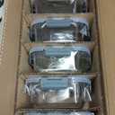 VERONES 5 Pack 36 OZ Glass Meal Prep Containers, Airtight Glass Lunch Containers Set, Glass Food Storage Containers with Lids,Exclusive of BPA, for Microwave, Oven, Freezer & Dishwasher Friendly,Grey