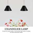 DOITOOL Wrought Iron Lampshade 7.8 Inch Industrial Pendant Light Shade Decorative Replacement for Table Lamp and Wall Sconce Minimalist Hanging Light Fixture