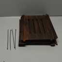 Wifi Box Charcoal Retro Wood Router Boxs and Modem Storage Box, Double-Layer Wooden Wifi Box Hider No Signal Blocking Router Cabinet Wood (M)