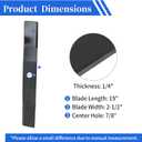 Keycci M136195 Mower Blade Replacement Compatible with John Dee re 54" Cutting Deck Z920 Z925 657 Z915, Replaces TCU30317 TCU30316 M135334 M164016 M144652, 3 Set